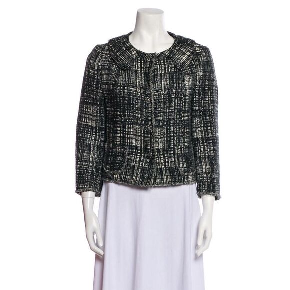prada 2011 tweed pattern evening jacket Size US6 IT42 - Picture 1 of 6